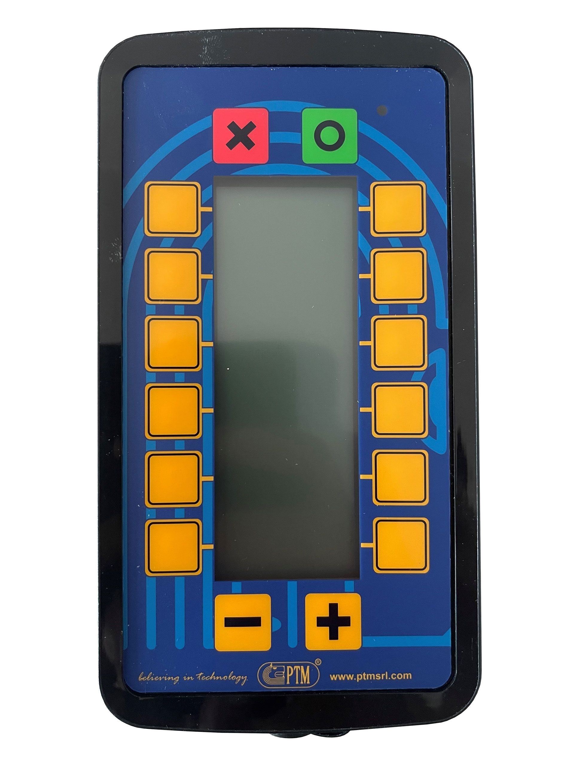 Centralina di comando digitale con display (regolazione avanzamento tappeto dal posto di guida)