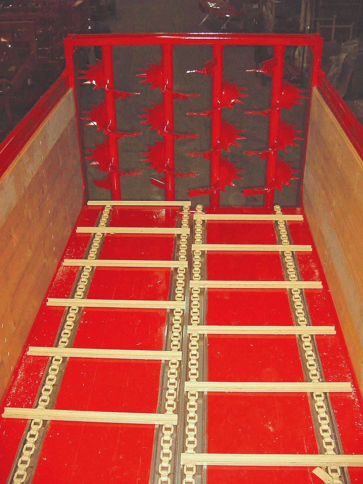 2 + 2 four-chain conveyor belt with independent draft (optional) RECOMMENDED FOR CS95 VERSION